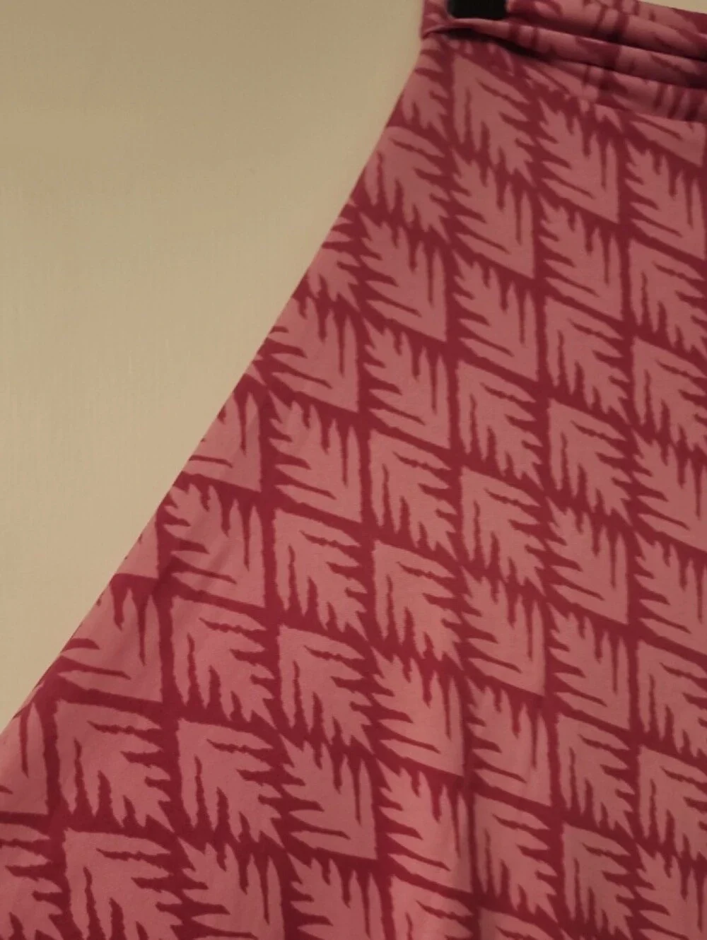 Lularoe Women's Pink Patterned A-Line Skirt